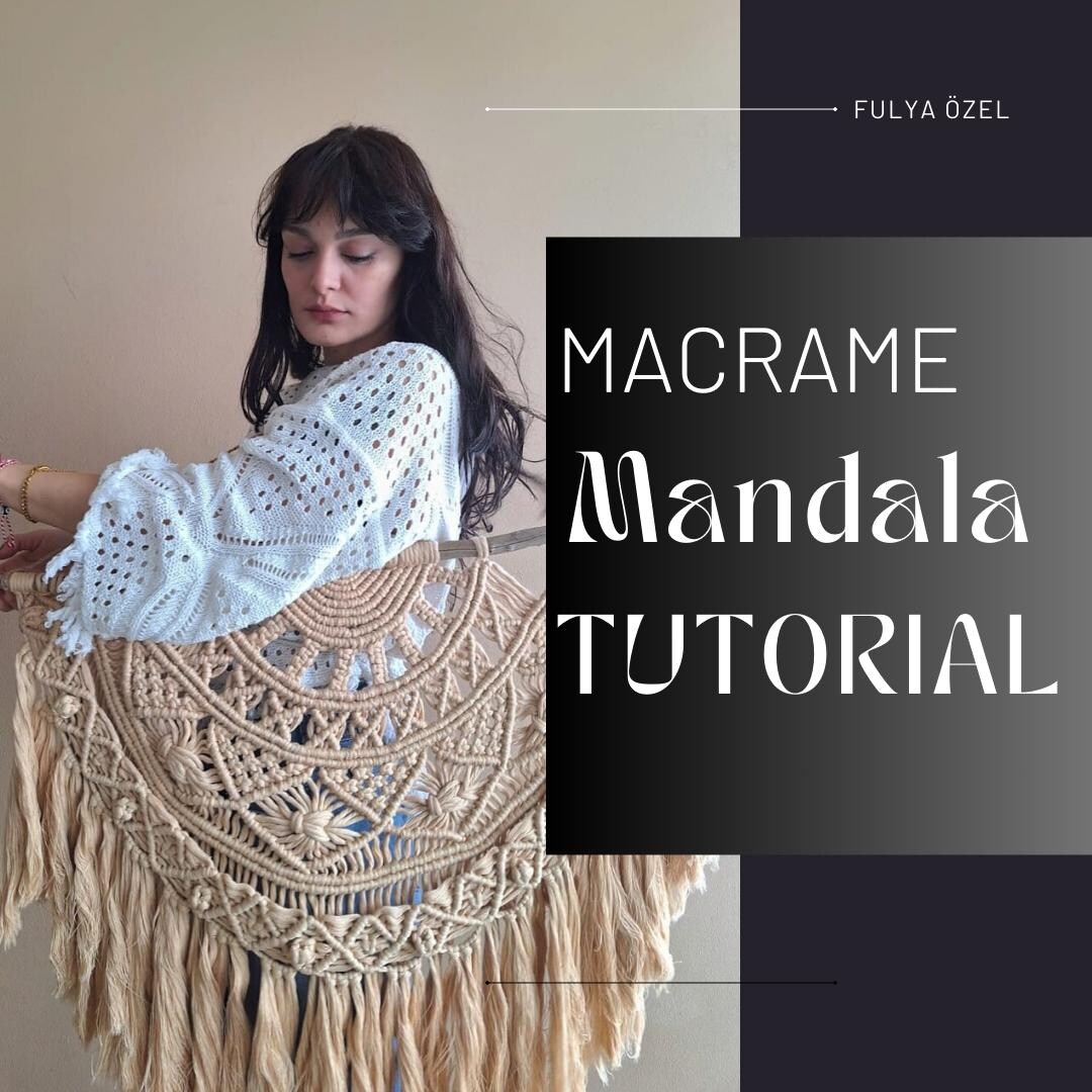 Macrame Mandala Pattern, Mandala Pattern , PDF File Tutorial , Writing ...