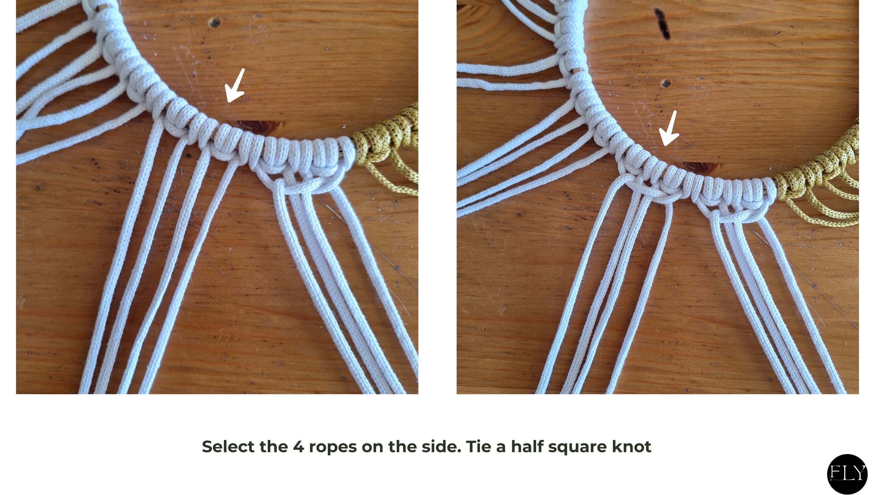 Macrame Jellyfish Plant Hanger Pattern: Photo Tutorial (PDF Guide) - Etsy