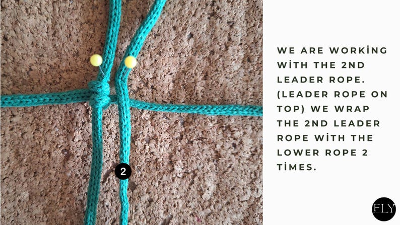 Push Two Things Together Using Rope Macrame Clover Coaster Pattern: Lucky Four-leaf Design (PDF Tutorial ...