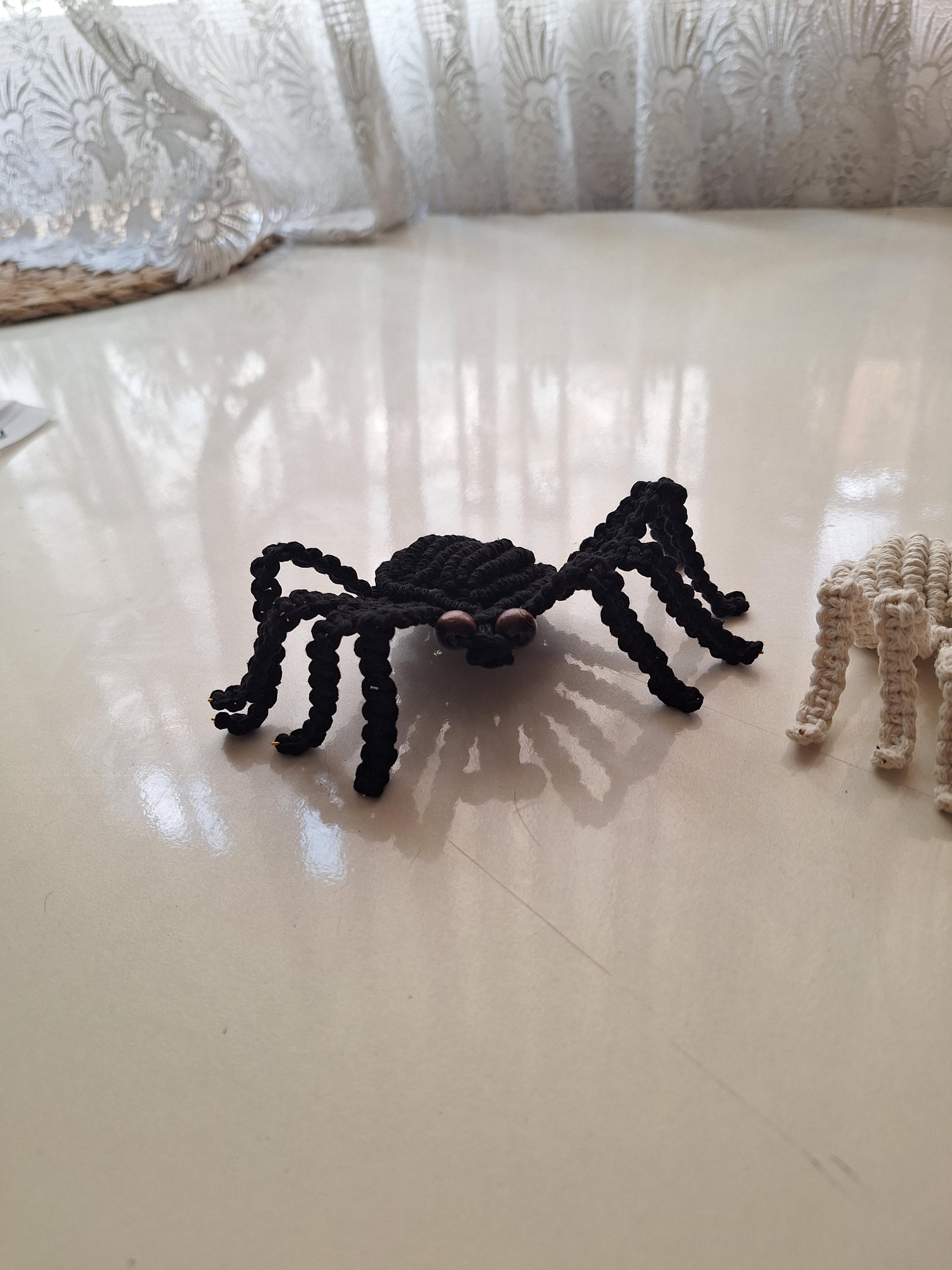 Macrame Spider Pattern Macrame Spider Ornament Pattern: Halloween Decor Tutorial (PDF) - Etsy