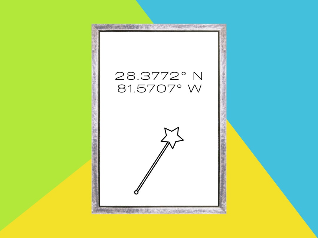 Coordinates Digital Art Custom Map Coordinates Printable - Etsy