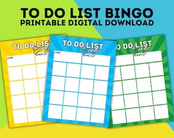 To Do List Bingo Game Notepad Bright