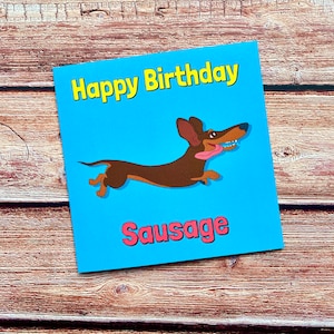 Alles Gute zum Geburtstag | Dackel | hunde | Lustige | Humorvolle | Pun Card