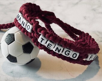 Venezuela Fußball-Armband: Team Schmuck, handgefertigt aus Wolle