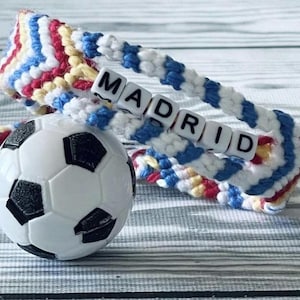 Madrid bracelet| Madrid merch |National team soccer bracelet | soccer bracelet| World Cup bracelet