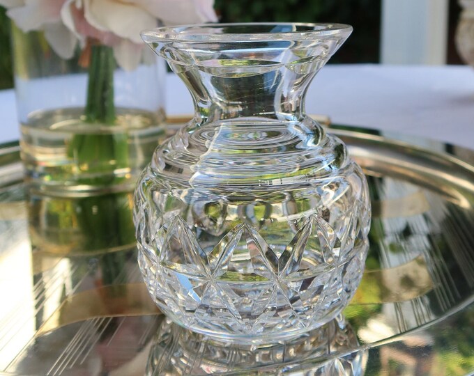 Vintage Waterford Crystal Violet Vase Etsy