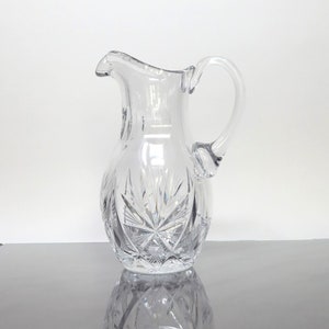 Vintage Cut Glass Small Pitcher/Creamer