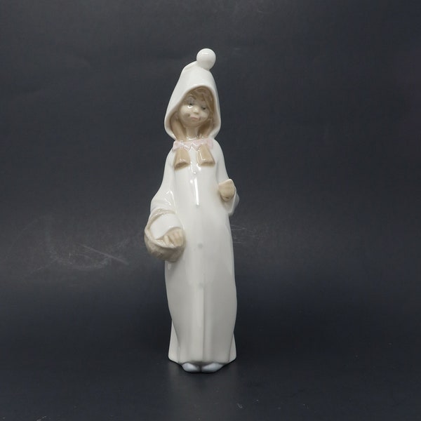 Lladro Children Nativity Series, Shepherdess with Basket Figurine