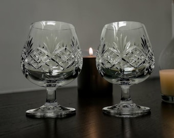 Tiffany & Co. Crystal Newport Cut Brandy Snifters