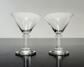 Mikasa Crystal Parthenon Martini Glasses | Pair