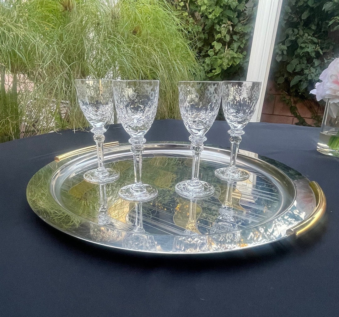 Rogaska Crystal gallia Cordial Glasses Etsy