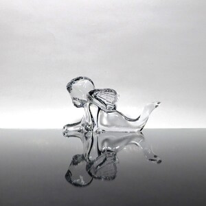 Baccarat Frankreich ""Thinking of You"" Kristall Cherub Figur."