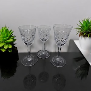 Baccarat Crystal Burgos Cut Various Barware Glasses (3)