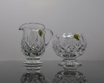 Waterford Lismore Footed Sugar and Creamer Set | New with Box
