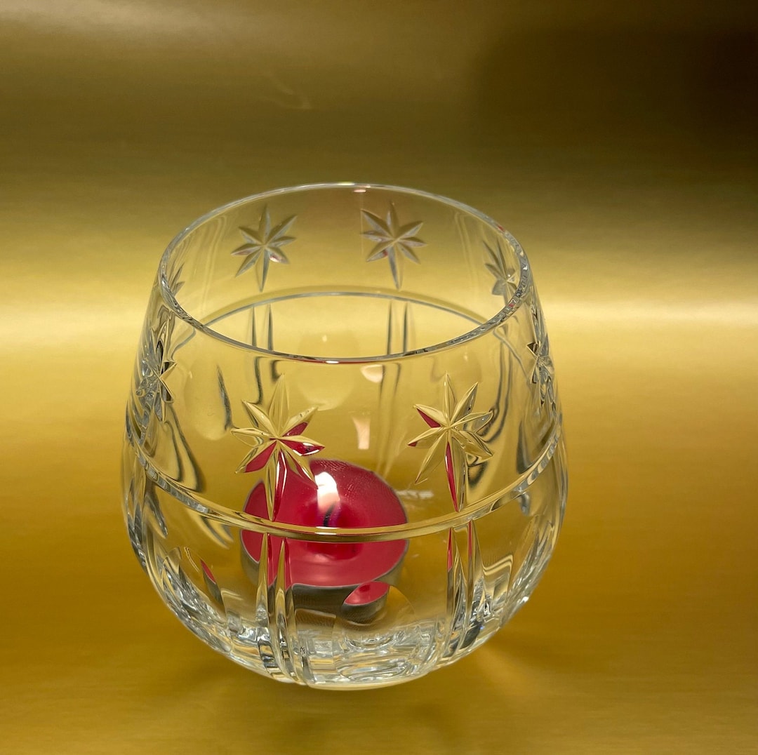 Waterford Crystal Holiday Votive Candle Holder Etsy