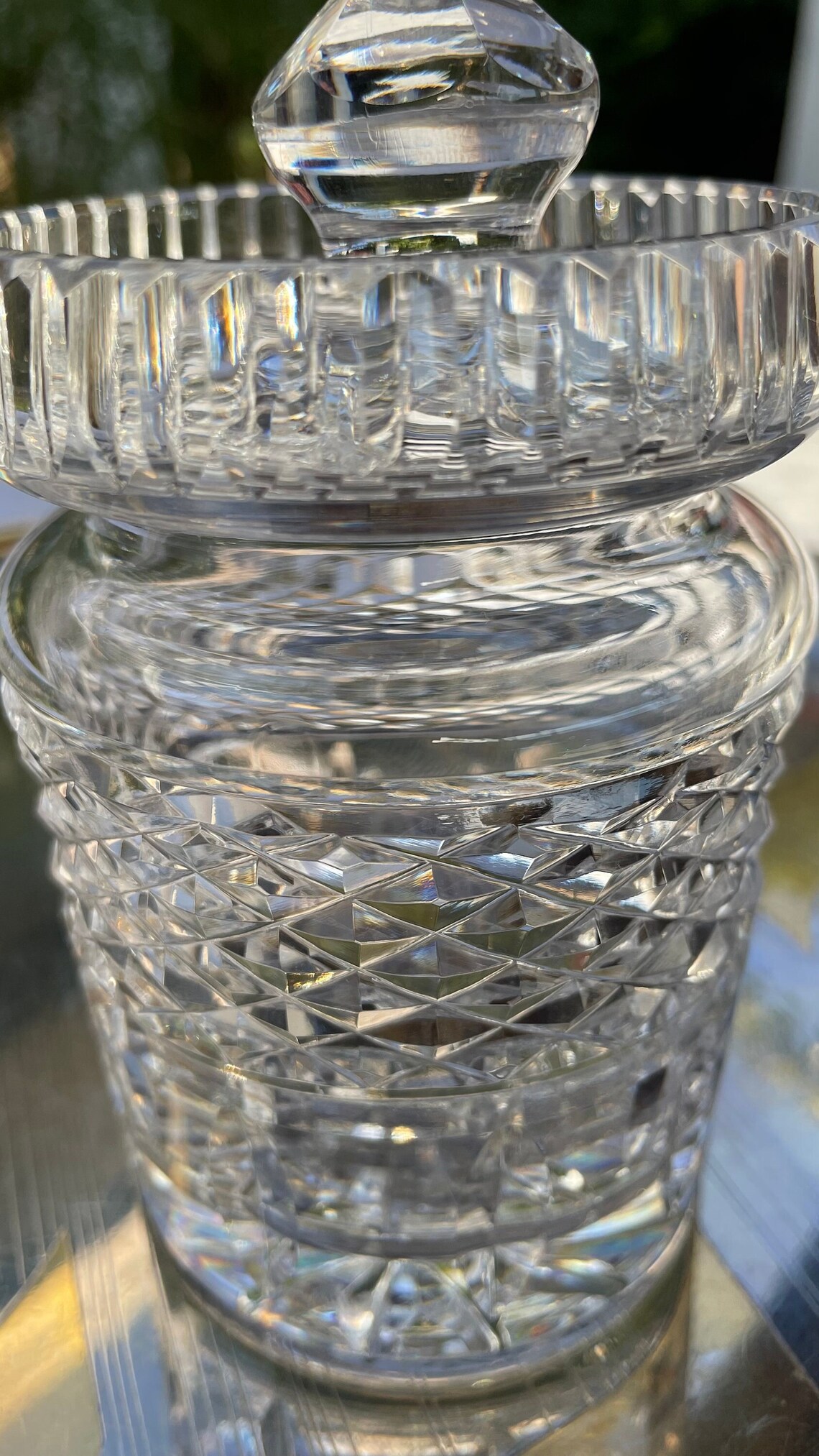 Waterford Crystal Honey Jar and Lid. Etsy