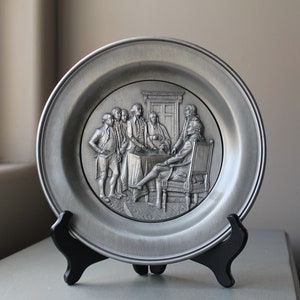 The Declaration of Independence July 4, 1776  by Marcel Jovine 1975 -The Bicentennial Pewter Collection