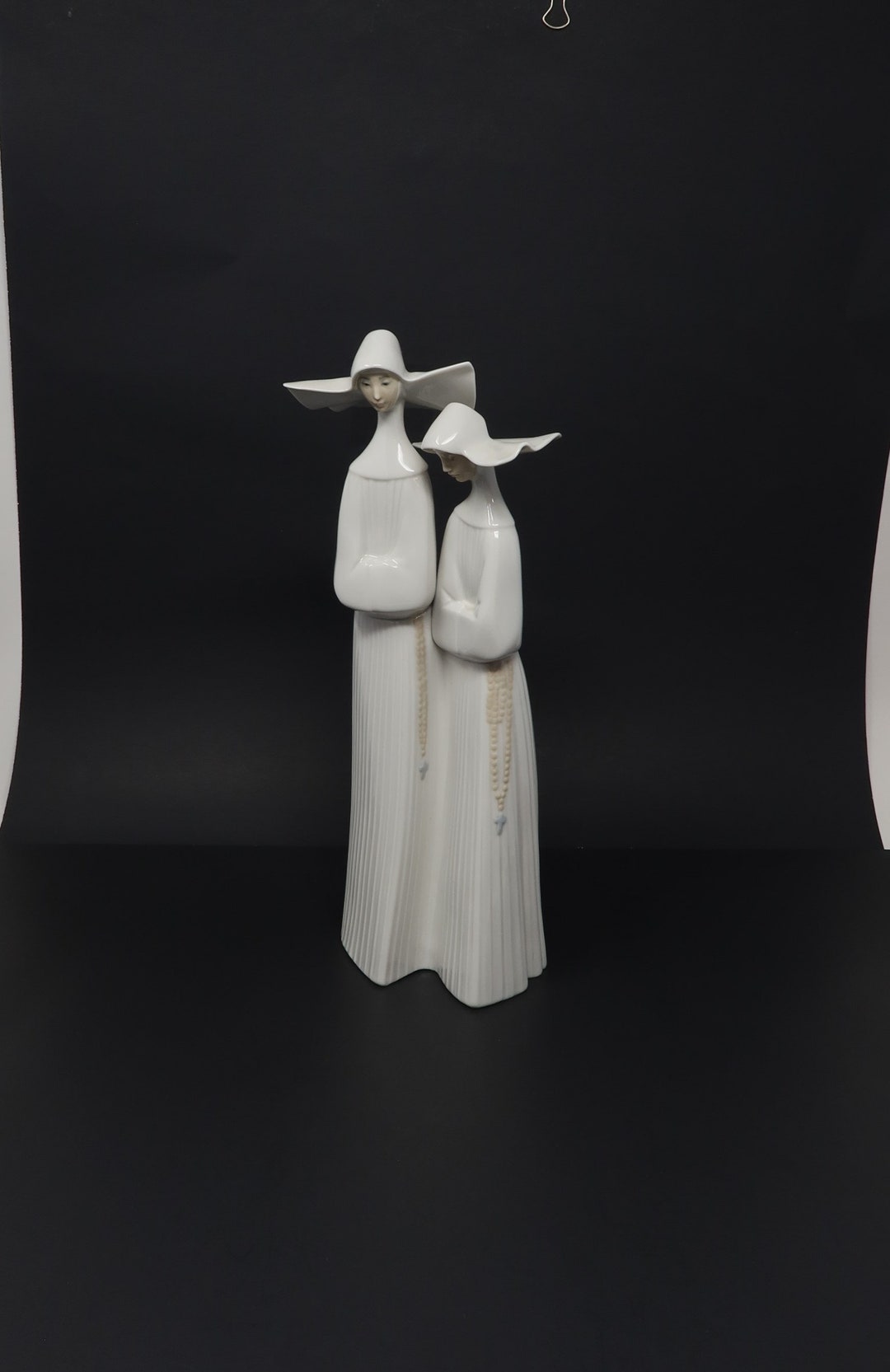 Lladro Figurine Two Nuns Collectable Fine Spanish Etsy