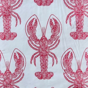 4x Red Lobster Paper Napkin for Decoupage Red Lobsters on a White Background Set of 4