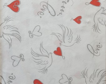4x Valentines Day Love Birds Paper Napkin For Decoupage  Set of 4