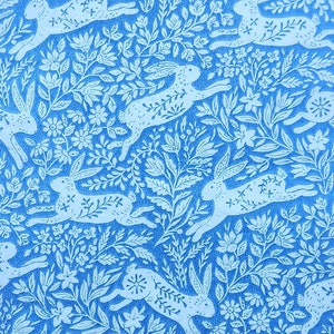 4x Easter Blue and White Bunnies Paper Napkin for Decoupage Vintage Design Set of 4