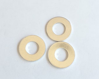 Small Aluminum Washer Stamping Blanks Set of 6