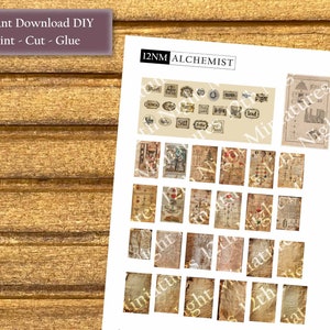 1:12 Miniature Printable Alchemist Labels, Papers and Scrolls - Etsy