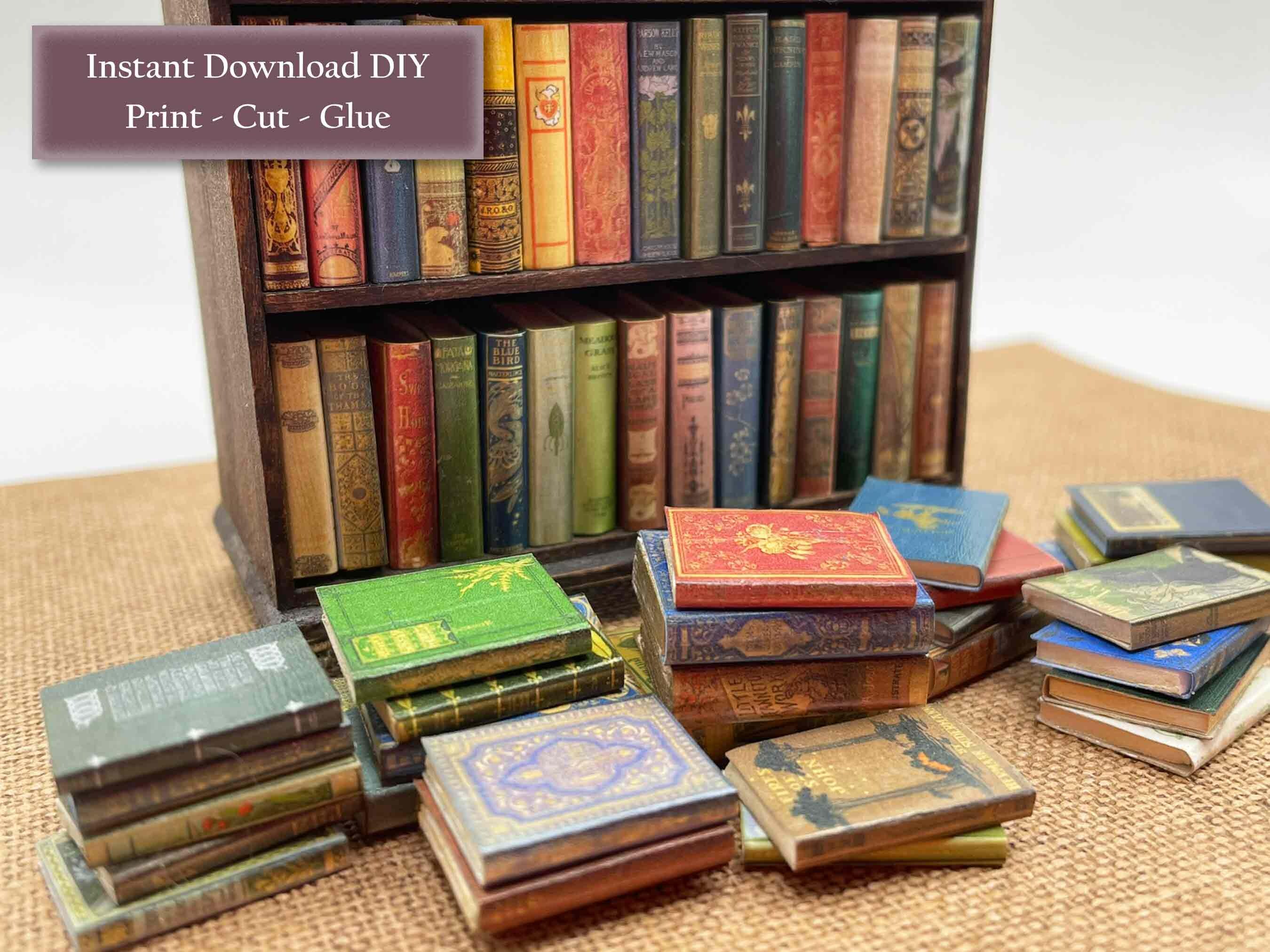1:12 Miniature Printable Victorian Book Covers - Set of 60 - Etsy