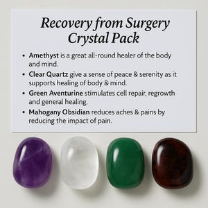 Recovering from surgery Crystal Healing Care Pack - Gift