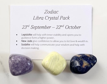 Zodiac Sign Crystal Pack - Libra - Free UK Delivery