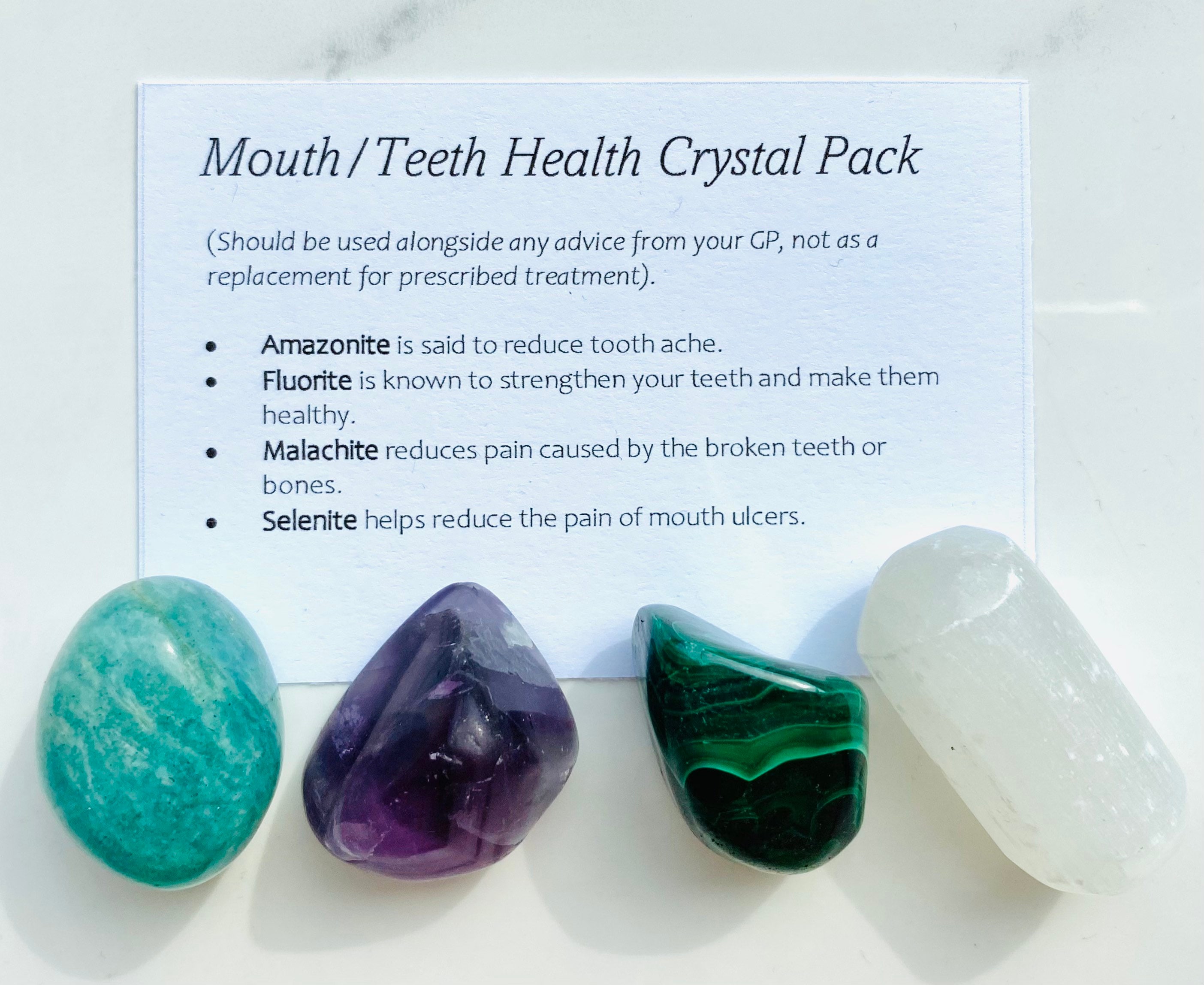 Mouth/Teeth care Crystal Healing Care Pack  - Gift