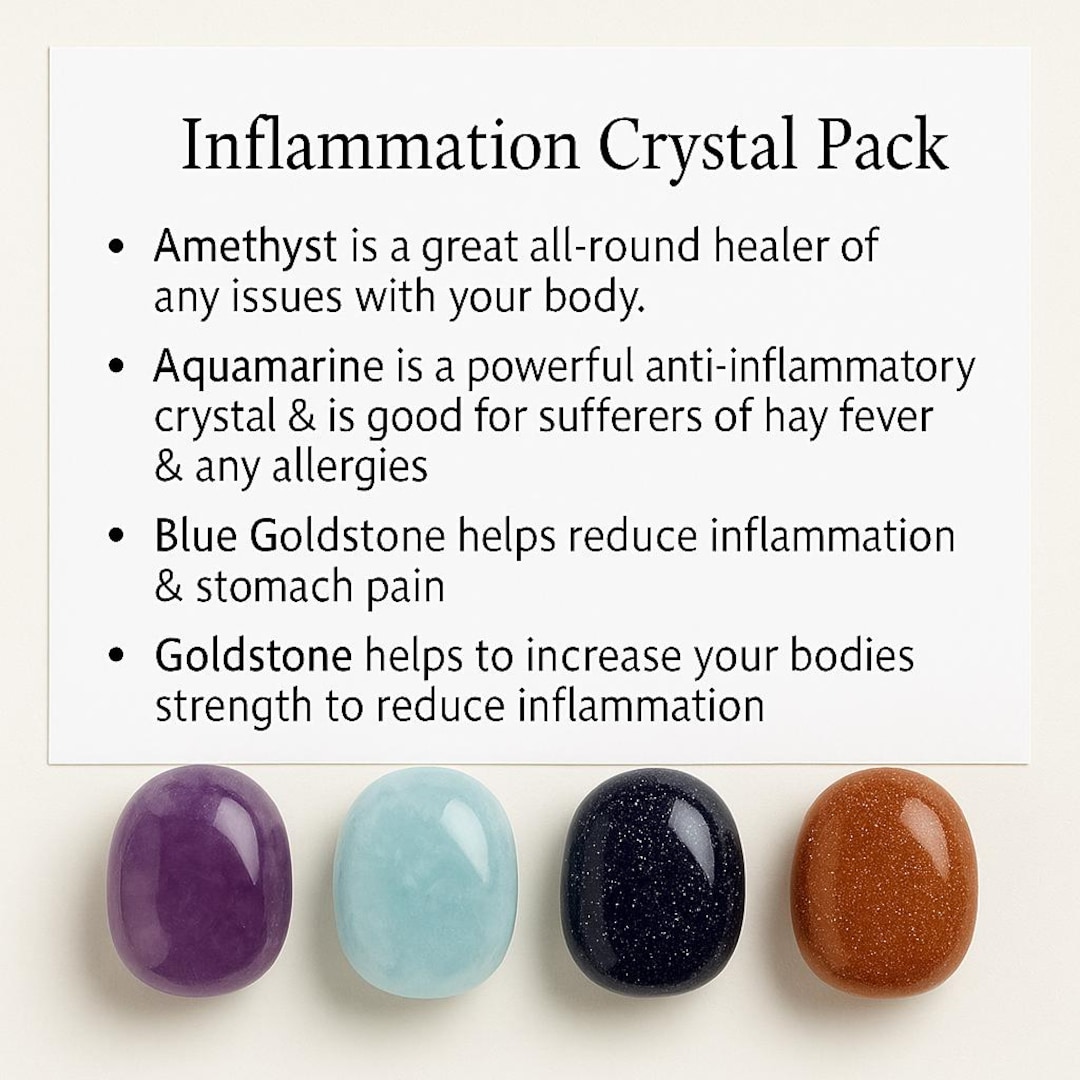Inflammation Crystal Healing Care Pack - Gift - Etsy 日本
