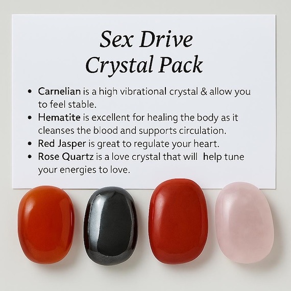 Sex Drive Crystal Healing Care Pack - Gift - Etsy