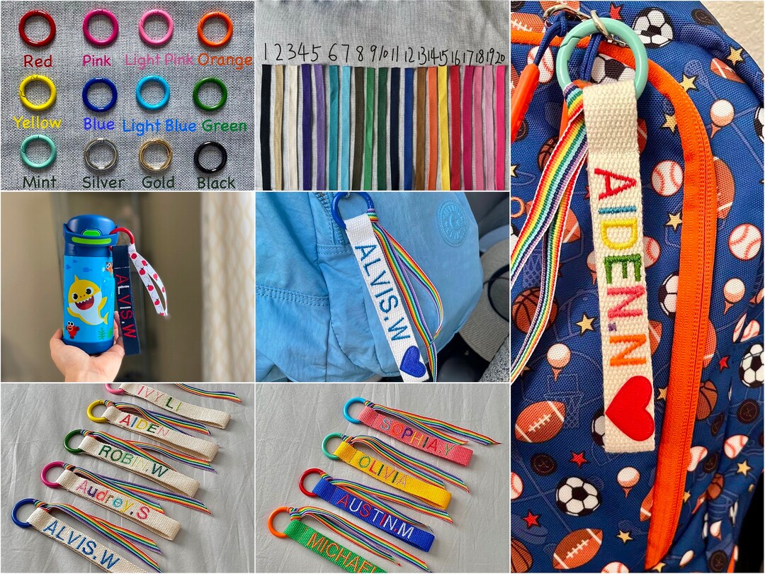 Fully Custom Name ID Tag Backpack Tag Keychain Bag Tag Etsy