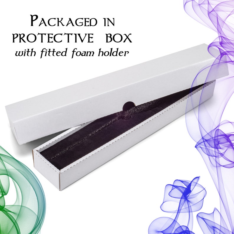 Cottage Garden 13.75-In Resin Collectible Witch Wizard Cosplay Magic Wand, Brown Woodgrain Pink Flower P 232860372