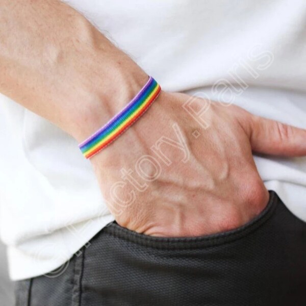 Bracelet unisexe arc-en-ciel LGBT - Rainbow bracelet