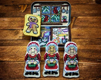 Altoids Tin Insert Mrs Claus - Cross Stitch Pattern Project Embroidery Christmas Xmas Winter Santa PDF (Not a Finished Item or Kit!)