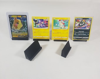 Slanted Block Card Display Stand (Various Sizes) Ideal for Standard Cards, Sleeved & Toploaded Cards