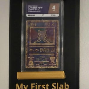 Graded Card Wall Display (Custom Available) 'My first slab' Showcase Stand for Slabs & Grails