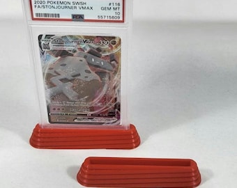 Graded Card Rounded Stepped Display Stand for Slabs & Grails