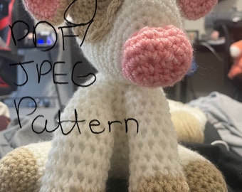 Cody la vache (patron au crochet)