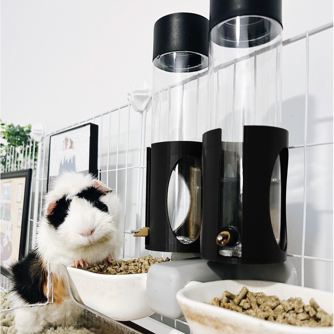 16.7oz No Drip Water Bottle For Guinea Pigs & Rabbits - Leakproof Small Animal Water Dispenser With Stainless Steel Nozzle