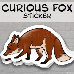 Curious Fox Sticker