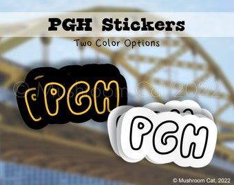 PGH (Bubble Text) Pittsburgh Sticker