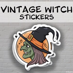 Vintage Witch Sticker