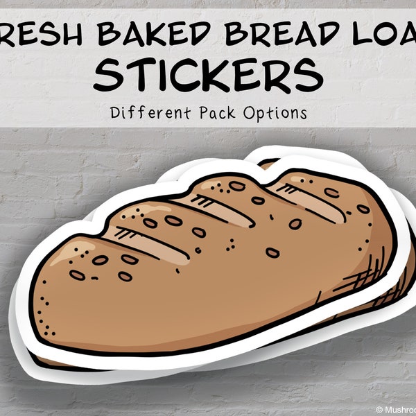 Fresh Baked Bread Loaf Sticker