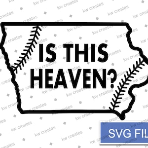 Field of Dreams „Czy to niebo?” Plik SVG Cut dla znaków, koszulek, kart