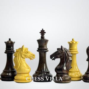 The Cremona Series Staunton Chess Pieces- 4&quot; King- Double Weighted Rosewood