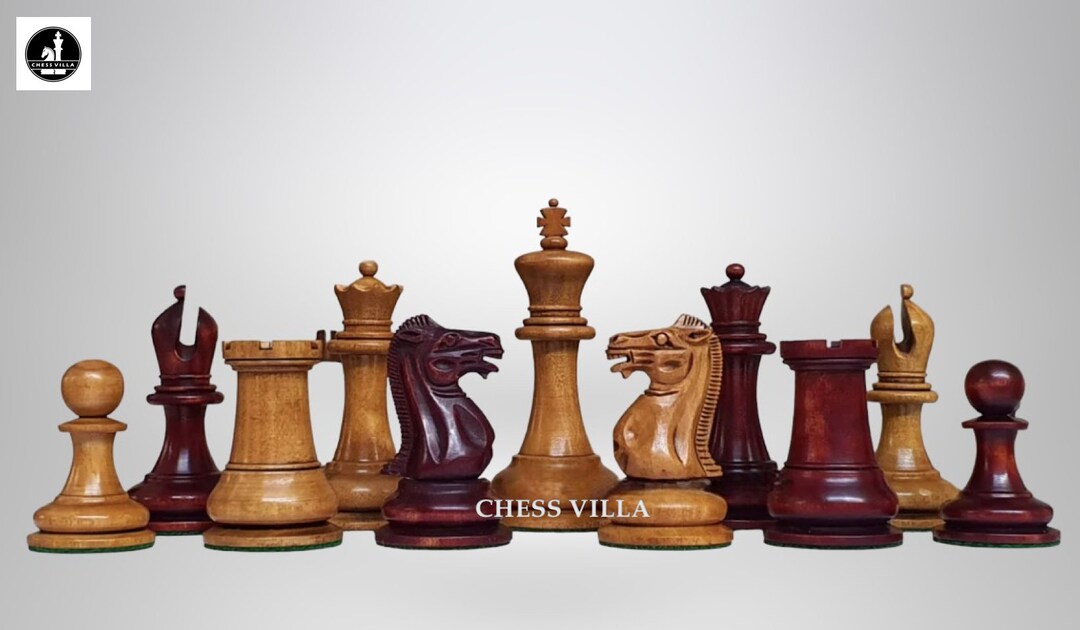 Pezzi Degli Scacchi In Legno 1849 Jaques Repro Staunton - Mogano E Bosso, Regolamento Torneo