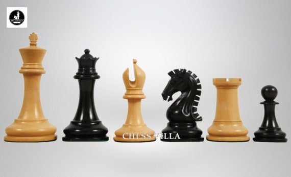 3.9 Craftsman Series Staunton Chess Pieces Only Set - Triple